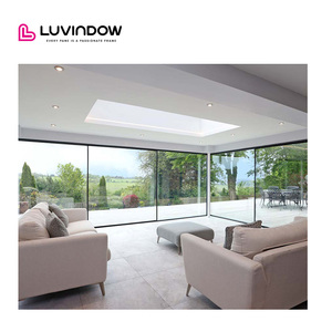 Porta Scorrevole Elettrica Ultra Sottile a Taglio Termico con Doppio Vetro di Sicurezza per Ingresso Moderno di Casa e Uso Interno in Cucina - Product Image 1