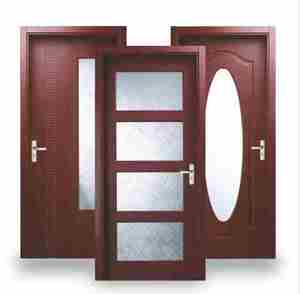 SUNZION Nouvelle conception de porte intérieure en verre composite en bois massif pour bureau, villa, hôtel, maison, chambre à coucher, salle de bain - Product Image 5