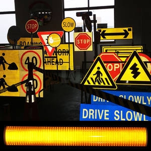 LU 1.22m x 45.72m Mikroprismatik HIP Eco Solvent Printing Bahan Perekat Putih yang Dapat Dicetak Lembaran Reflektif - Product Image 6