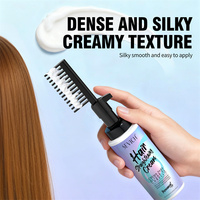 SEVICH Kit de peignes lissants rapides pour cheveux, utilisation facile à domicile, lissage rapide, brillance soyeuse, contrôle des frisottis, pâte adoucissante