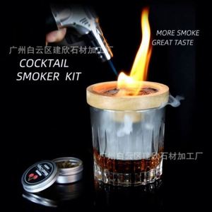 NOUVEAU Infuseur de fumée pour whisky, très populaire, avec torche à glaçons et 6 copeaux de bois naturels - Product Image 4