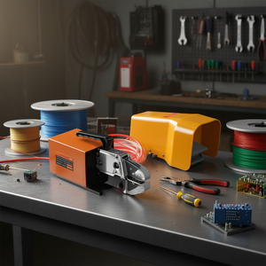 Pince à sertir pneumatique Am-10 16mm² de qualité industrielle pour bornes à insertion frontale - Product Image 2