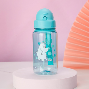 ขวดน้ำพลาสติกพร้อมสายรัดหลอดสำหรับเด็กชายและเด็กหญิงถ้วยน้ำ Tritan ขนาด400/500มล. พิมพ์ลายปราศจาก <span class=keywords><strong>BPA</strong></span> - Product Image 5