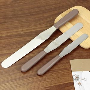 Stainless Steel Cutting Scraper Plastic Handle Coffee Color Baking Kitchen Tool Butter Pasta Cutter - Product Image 2