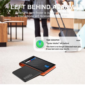 Localizador GPS Ultra Delgado Tipo Tarjeta de Cuero PU con Batería Recargable Inalámbrica, Certificado MFI, para Apple iOS - Product Image 5