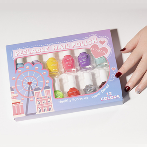 OYAFUN ยาทา<span class=keywords><strong>เล็บ</strong></span> 12 <span class=keywords><strong>สี</strong></span>ของขวัญวัน<span class=keywords><strong>เกิด</strong></span>เด็กชุดแต่งหน้ายาทาเล็บสุขภาพดีปลอดสารพิษชุดยาทา<span class=keywords><strong>เล็บ</strong></span>สูตรน้ำ - Product Image 4