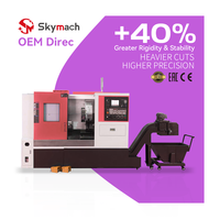 Tour CNC à banc incliné rigide BR20H avec guides raides trempés de 450 mm de large et banc en fonte HT300 pour une précision à long terme