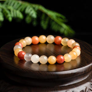 Pulsera de Jade con Cuentas Circulares de Topacio Natural, Pulsera de Jade para Mujer, Venta al por Mayor SL87 - Product Image 1