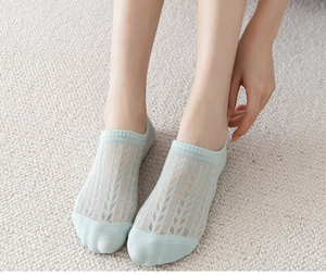 Chaussettes décontractées en maille creuse en coton pour femmes, chaussettes pour filles, prix de gros, chaussettes d'été invisibles pour bateau, chaussettes courtes pour femmes - Product Image 6