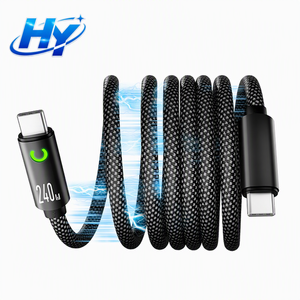 Câble <span class=keywords><strong>de</strong></span> charge rapide magnétique USB-C 240W PD en gros avec connecteur magnétique pour iPhone Samsung <span class=keywords><strong>Tablette</strong></span>, <span class=keywords><strong>cordon</strong></span> <span class=keywords><strong>de</strong></span> chargeur personnalisé avec logo - Product Image 1