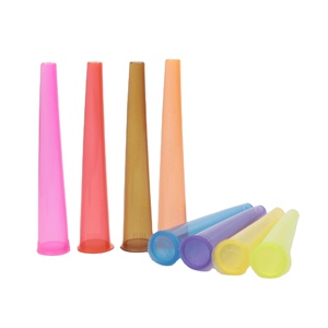 Atacado 84mm 98mm 109mm Cores Transparentes Plástico Pop Top PCR Cônico Tubos Resistentes a Crianças Cone Container King Size - Product Image 1