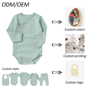 Groothandel op voorraad: Gezellige katoenen rompertjes voor pasgeborenen, comfortabel slaapgoed - Product Image 6