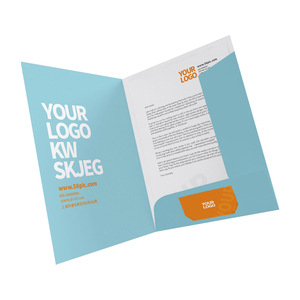 Cá nhân lưu trữ A4 giấy tờ rơi tài liệu tùy chỉnh bù đắp in giấy thư mục kinh doanh tập tin thư mục trình bày với Pocket - Product Image 5