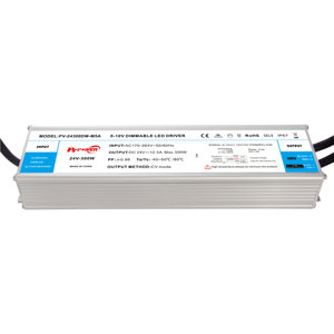 ไดรเวอร์ไฟ LED แบบหรี่แสงได้ 300W IP67 กันน้ำ CV 0-10V/1-10V/10V PWM/Rx  170-264V AC-DC 24V สำหรับกล่องไฟ  จ่ายไฟแบบเอาต์พุตเดี่ยว - Product Image 3