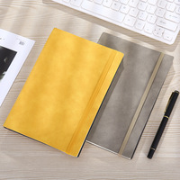 Cuaderno Personalizado A5 de Cuero PU con Encuadernación Térmica, Cosido con Hilo, Simple, Personalizado, para la Escuela, Negocios, Tapa Blanda, Regalo