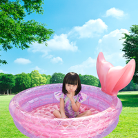 Vente chaude Ins épaissie PVC gonflable sirène piscine ménage bébé enfant en bas âge piscine, océan piscine à balles