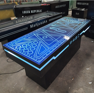 Wholesale LED - Lit Bar <strong>Beer</strong> Pong <strong>Table</strong> with Customizable Neon Design for Nightclub Gaming Event and Party Use - Product Image 2