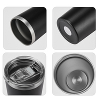 새로운 22 oz 스테인레스 스틸 진공 22 OZ 대용량 절연 여행 머그 재사용 가능한 커피 텀블러 뚜껑