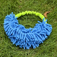 Jouet en peluche personnalisé pour chien, en vraie fourrure de lapin, avec anneau, pour l'extérieur, interactif, à tirer, haute qualité, jouet à mâcher pour animaux de compagnie