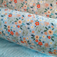 Textile imprimé en coton Tissu imprimé floral 100% coton pour vêtements