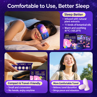 Kit de sommeil de voyage Trio : Patchs de sommeil, Masque oculaire chauffant, Bouchons d'oreilles, Huile essentielle de lavande pour avion, hôtel et relaxation