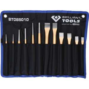 BRILLIANT TOOLS - BT085010 Jeu de ciseaux et de poinçons (12 uds.) -EAN 4042146866733 MARTEAUX ET CISEAUX CISEAUX - Product Image 1