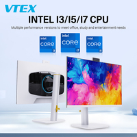 PC Todo en Uno de 23.8" y 27" con CPU I5-12400, Pantalla Táctil Capacitiva IPS de 10 Puntos, Cámara Emergente y Retroiluminación Respirable
