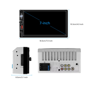 Radio para Auto Podofo 2 Din de 7'' con Pantalla Táctil Capacitiva, Enlace Telefónico, BT, FM, EQ, Carga USB, Venta al por Mayor de Fábrica - Product Image 5