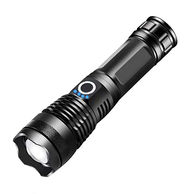 Boyid High Quality Starkes Licht Langstrecken-Taschenlampe 5 Modi Zoom Batterie USB Wiederauf ladbare LED-Taschenlampe