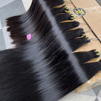 Extensiones de Cabello Humano Vietnamita Liso Extremo de Donante en Bruto SDD 100% Sin Procesar