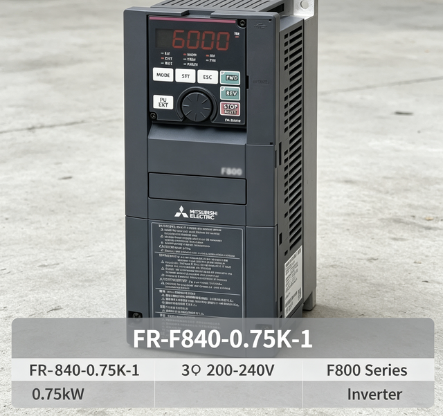 Mitsubishi Electric FR-F840-0.75K-1 0.75KW 380V 3 Phase VFD Inverter Sensorless Vector Control