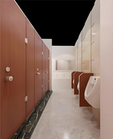 Cabinas de Baño Públicas de HPL de Alta Densidad Resistentes a Impactos