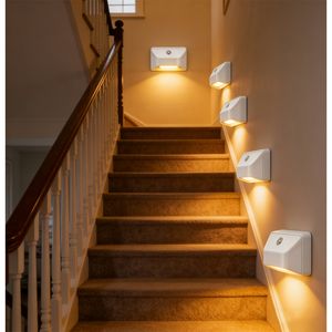 CHENJEES Luce Notturna con Sensore <span class=keywords><strong>di</strong></span> Movimento Ricaricabile LED in Materiale ABS Senza Cablaggio per Corridoi e Passaggi - Product Image 5