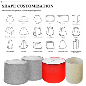 Vente en gros d'abat-jour en tissu PVC blanc auto-adhésif personnalisé Support Design moderne/rustique/minimaliste - Product Image 6