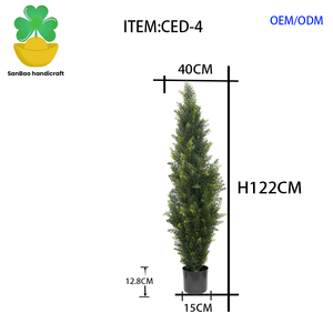 Chịu Mài Mòn Ngoài Trời Nhân Tạo Lụa Ô Liu Ficus Cây Topiary Trang Trí Nội Thất Thông Bonsai Gỗ Tuyết Tùng Gỗ Hoàng Dương Xoắn Ốc Trong Nhà/Ngoài Trời Nhựa - Product Image 2