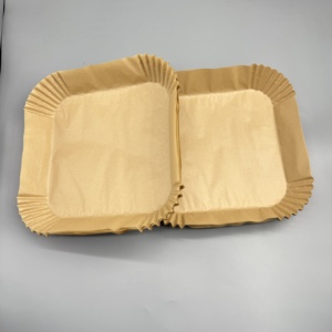 Papier sulfurisé personnalisé pour friteuse à air, jetable, antiadhésif, de qualité alimentaire, pour la cuisson et la rôtissure en friteuse à air - Product Image 2