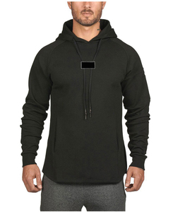 Sudadera con Capucha de Algodón y Forro Polar para Hombre, Personalizada, de Secado Rápido, para Gimnasio, Estilo Longline, con Dobladillo Curvo, para Fisicoculturismo - Product Image 3