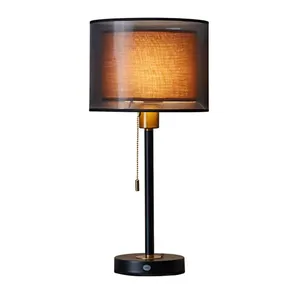 Современная минималистская прикроватная лампа атмосферного света Роскошная теплая креативная настольная лампа для защиты глаз в стиле ретро