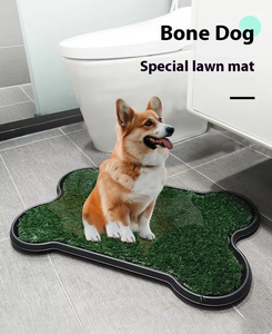 Erschwing liche Kunststoff-Hunde <span class=keywords><strong>training</strong></span> Toilette Einfacher Stil Rasen Urin Töpfchen Pad Becken Simulation Rasen für die Entsorgung von Haustier abfällen 2025 FE - Product Image 3