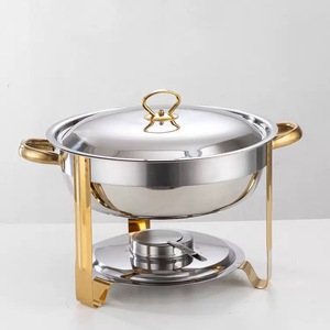 Wholesale Hot Selling 7 Sets Stainless Steel <b>Food</b> <b>Warmer</b> Alcohol <b>Heating</b> 9L Capacity A++ Energy Efficient Restaurant Service - Product Image 2