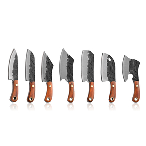 Coltello da campeggio Mini Dogleg da campeggio personalizzabile OEM con manico in legno e lama in acciaio per la cucina o la consegna del disimballaggio - Product Image 1