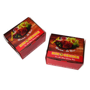 Scatola di imballaggio con ala di pollo per hamburger e patatine fritte con logo personalizzato di fabbrica estrarre scatole di pollo fritto coreano - Product Image 3
