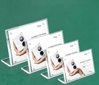 Support de prix magnétique transparent en acrylique en forme de L, épaissi et robuste, pour nom de produit, affichage de magasin, Honyard HY-52810