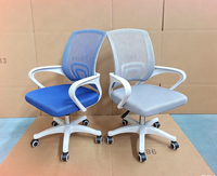 Chaise de bureau inclinable vers l'avant avec cadre blanc en tissu maillé, prix de gros Alibaba