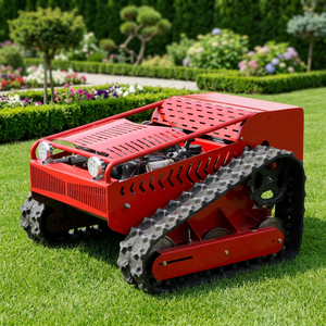 Cortacésped a control remoto con orugas, motor híbrido a gasolina sin escobillas, cortador de césped para pendientes de 45 grados, para huertos, taludes y terrazas. - Product Image 1