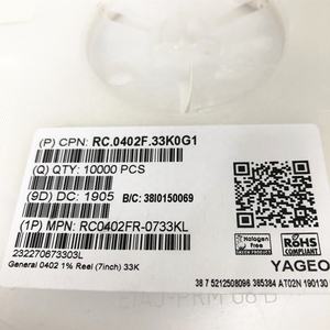 0402 résistance 5% 1% 3.3 33 330 résistances à Film épais 3.3K <span class=keywords><strong>33K</strong></span> 330K 3.3M <span class=keywords><strong>ohm</strong></span> 0402 résistance SMD - Product Image 3