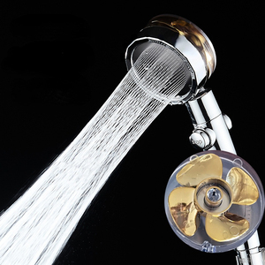 Shower <b>Head</b> Water Saving High Propeller Flow Shower <b>Head</b> with <b>Fan</b> Built-in Filter Rainfall Bathroom Accessor - Product Image 5