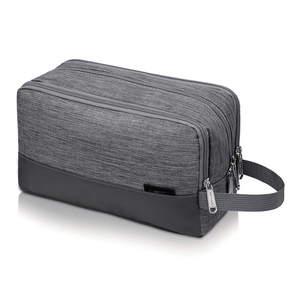 Trousse de toilette de voyage pour hommes, design spacieux avec boucles élastiques en maille respirante et plusieurs poches pour le rangement des cosmétiques - Product Image 1