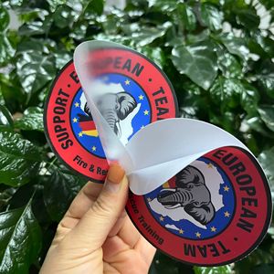 UV resiste PVC spesso proteggere all'interno di utilizzare la faccia anteriore con stampa invertita appiccicosa per essere visto dall'esterno del finestrino dell'auto all'interno dell'adesivo - Product Image 6