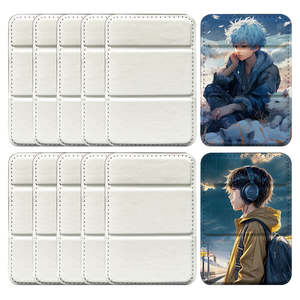 Soporte Magnético Doble para Teléfono Móvil, de Cuero PU, para Tarjetas de Crédito, con Imán Adhesivo, Plegable, Invisible - Product Image 2